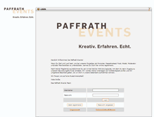 Tablet Screenshot of paffrath-promotions.de